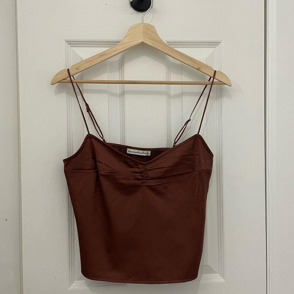 Abercrombie and Fitch Brown Tank Top (Size Small)